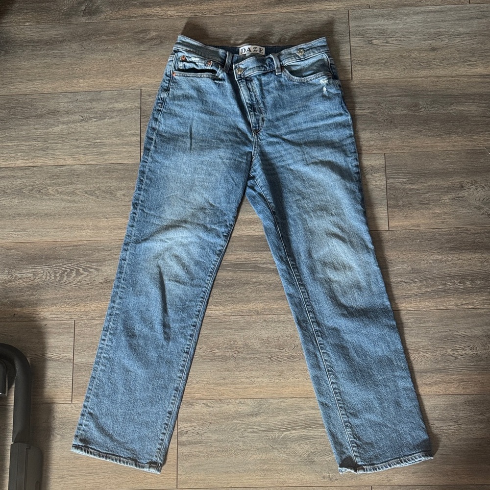 Stylish Blue Wide Leg Jeans